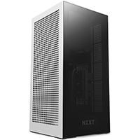 NZXT H1 Mini Version 2 ITX SFF Case with PSU, AIO and Riser Card - Matte White (CS-H11BW-IN)