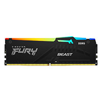 Kingston FURY Beast 16GB (16GB X 1) 5200MHZ DDR5 RGB Memory (KF552C40BBA-16)