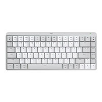 Logitech MX Mechanical Mini for Mac - Minimalist Illuminated Performance Keyboard - Off White (920-010800)