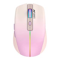 Ant Esports GM400W RGB Wireless Gaming Mouse (Light Pink - Rose)