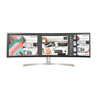 LG 49 Inch 32:9 UltraWide Dual QHD IPS Curved LED Monitor with HDR10 (49WL95C)