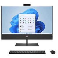HP All-in-One 32-b0390in Desktop PC - Sparkling Black (Core Gen i5 -12400T, 8GB, 512GB SSD, Win 11, MSO 21, 31.5inch QHD, Wireless K and M)