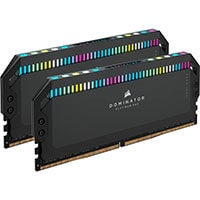 Corsair DOMINATOR PLATINUM RGB 32GB (2x16GB) DDR5 DRAM 6000MHz C36 Memory Kit - Black (CMT32GX5M2X6000C36)