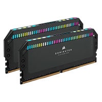 Corsair DOMINATOR PLATINUM RGB 32GB (2x16GB) DDR5 DRAM 7200MHz C34 Memory Kit - Black (CMT32GX5M2X7200C34)