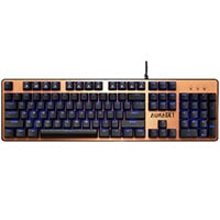 Gamdias AURA GK1 Multicolor Mechanical Gaming Keyboard Red Switch (Classic Bronze)