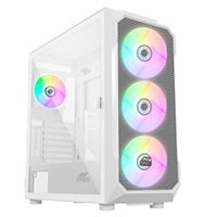 Ant Esports ICE-410TG Mid Tower Gaming Cabinet Without Power Supply - White