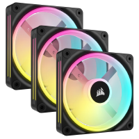 Corsair iCUE LINK QX120 RGB 120mm PWM PC Fans Starter Kit with iCUE LINK System Hub (CO-9051002-WW)
