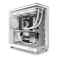 NZXT H6 Flow Compact Dual-Chamber Mid-Tower Airflow Case White (CC-H61FW-01)