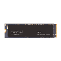 Crucial T500 500GB PCIe Gen4 NVMe M.2 SSD (CT500T500SSD8)
