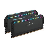 Corsair Dominator Platinum RGB 64GB (2x32GB) DDR5 DRAM 6000MHz CL40 Memory Kit Black (CMT64GX5M2B6000C40)