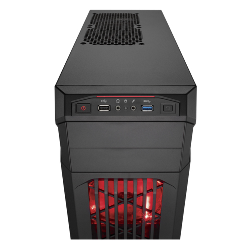 Corsair Carbide Series SPEC-01 Red LED Mid Tower Gaming Case (CC-9011050-WW)