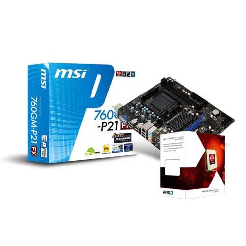 AMD FX-4300 Processor - MSI 760GM-P21 Motherboard