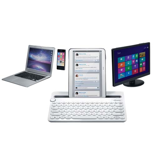 Logitech Bluetooth Multi-Device Keyboard K480 - White