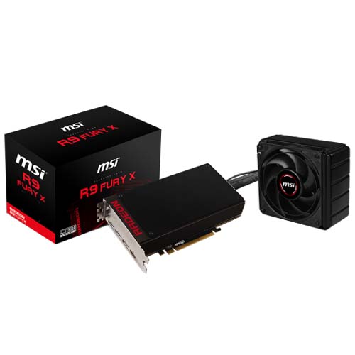 MSI Radeon R9 Fury X 4GB HBM ATI PCI E Graphic Card (R9 Fury X 4G)