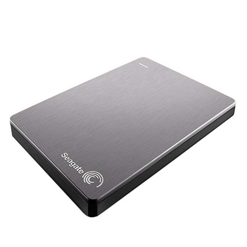 Seagate Backup Plus Slim 2TB USB 3.0 Portable Drive - Silver (STDR2000301)