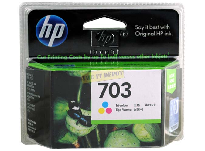 HP 703 Tri-color Deskjet Inkjet Cartridge (CD888AA)