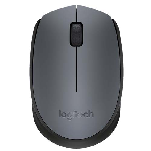 Logitech M171 Wireless Mouse - Grey-Black (PN 910-004655)
