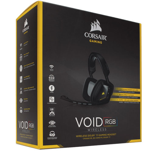 Corsair VOID Wireless Dolby 7.1 RGB Gaming Headset (CA-9011132-NA)
