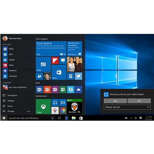 Microsoft Windows 10 Pro USB FPP - Full Version (32-bit and 64-bit)