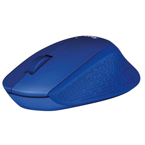 Logitech M331 Silent Plus Wireless Mouse - Blue (910-004915)