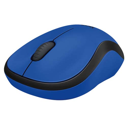 Logitech M221 Silent Wireless Mouse - Blue (910-004883)