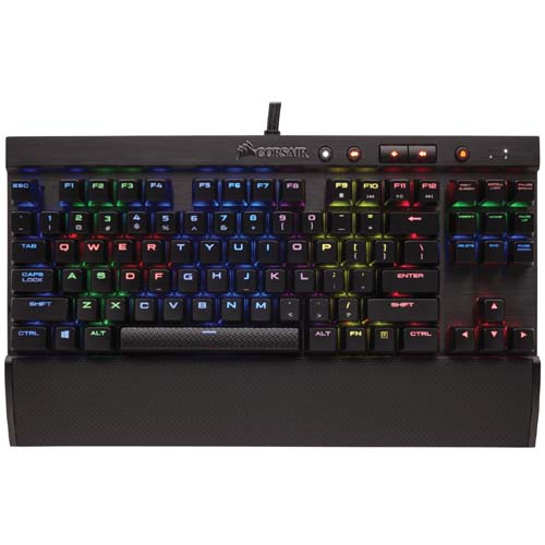 Corsair K65 LUX RGB Compact Mechanical Gaming Keyboard - Cherry MX RGB Red (CH-9110010-NA)