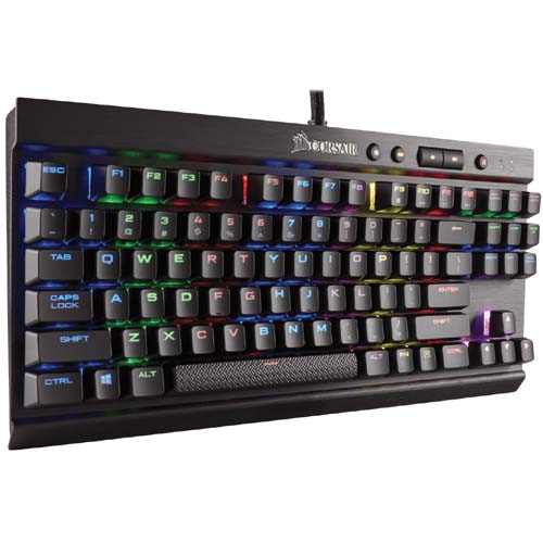 Corsair K65 LUX RGB Compact Mechanical Gaming Keyboard - Cherry MX RGB Red (CH-9110010-NA)