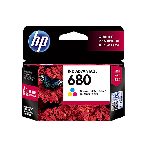 HP 680 Tri-color Original Ink Advantage Cartridge (F6V26AA)