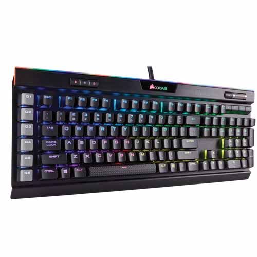 Corsair K95 RGB PLATINUM Mechanical Gaming Keyboard - Cherry MX Speed - Gunmetal (CH-9127114-NA)