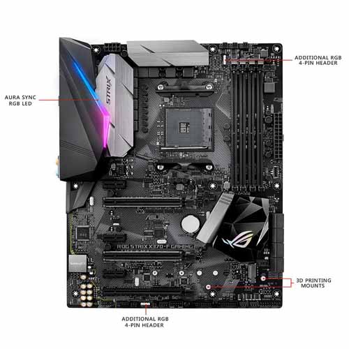 Asus ROG STRIX-X370F-GAMING 7th Gen AMD AM4 Socket Motherboard
