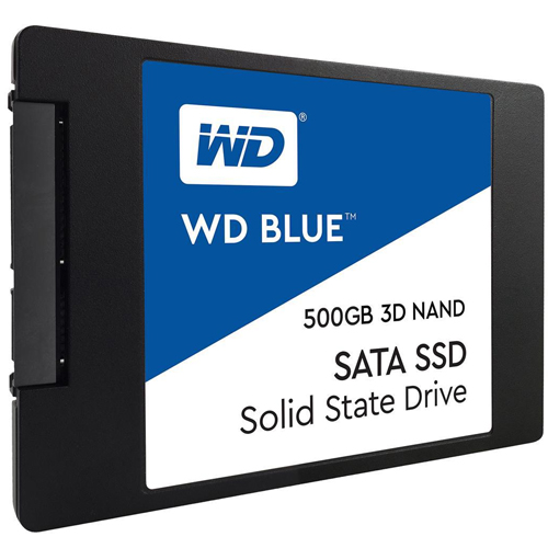 Western Digital Blue 3D Nand 500GB SATA III Internal Solid State Drive (WDS500G2B0A)