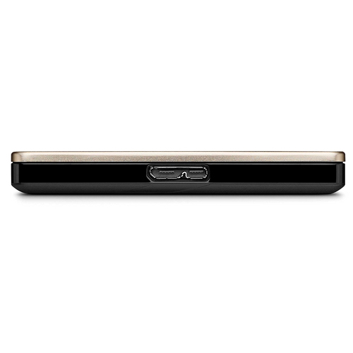 Seagate 1TB Backup Plus Ultra Slim Portable Drive - Gold (STEH1000301)