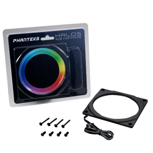 Phanteks Halos 120mm RGB LED Fan Frame - Plastic Black (PH-FF120RGBP-BK01)