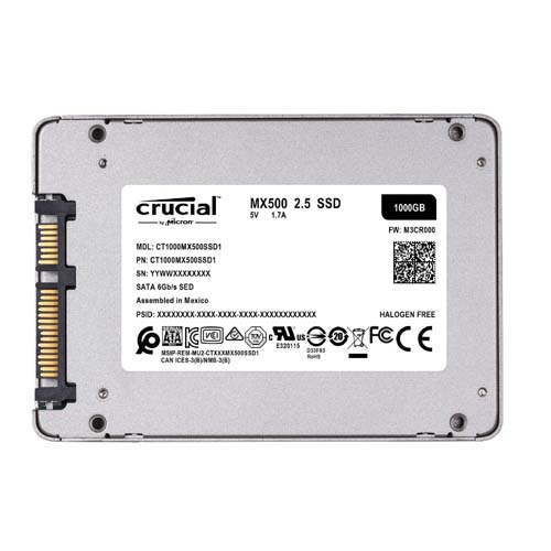 Crucial MX500 1TB SATA Internal Solid State Drive (CT1000MX500SSD1)
