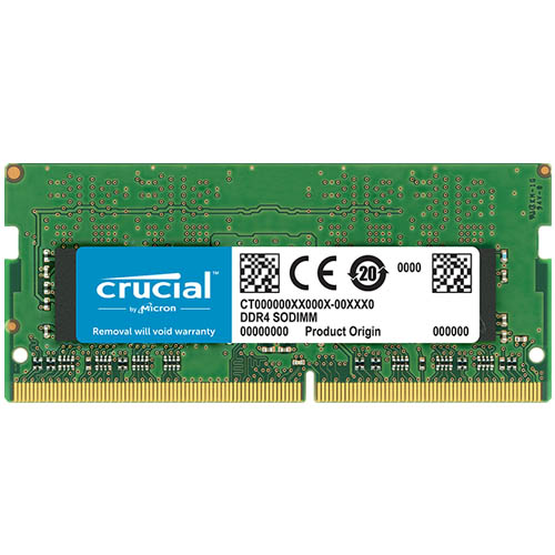 DDR4, 2400 MT/s, PC4-19200, Single Rank x 8, SODIMM, 260-Pin Crucial CT4G4SFS824A Memoria RAM de 4 GB 