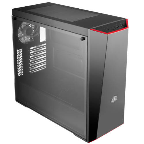 Cooler Master MasterBox Lite 5 RGB Mid Tower Case with Top Ventilation - Black (MCW-L5S3-KGNN-04)