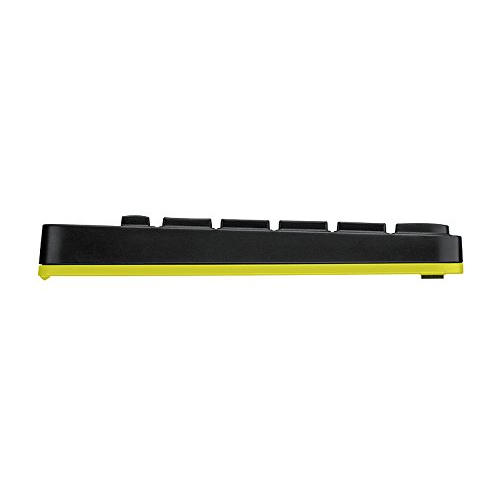 Logitech MK240 Nano Wireless Keyboard and Mouse Combo - Black-Chartreuse Yellow (920-008202)