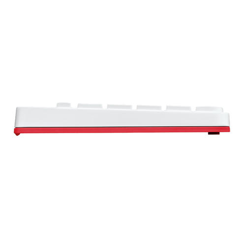 Logitech MK240 Nano Wireless Keyboard and Mouse Combo - White-Vivid Red (920-008201)