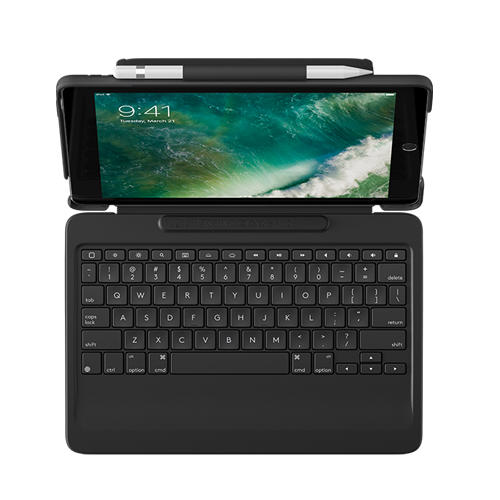 Logitech SLIM COMBO iPad Pro Case with Detachable Backlit Keyboard and Smart Connector - Black (920-008376)