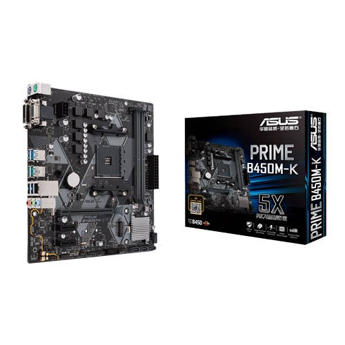 Asus PRIME-B450M-K AMD AM4 Socket Motherboard