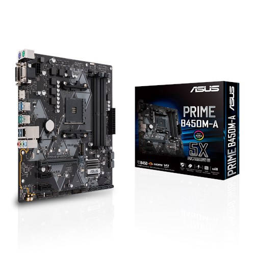 Asus PRIME-B450M-A AMD AM4 Socket Motherboard