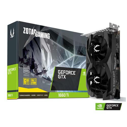 Zotac GAMING GeForce GTX 1660 Ti Twin Fan 6GB GDDR6 (ZT-T16610F-10L)
