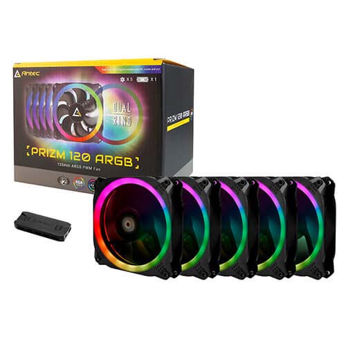 Antec Prizm 120 ARGB 5+C 5 in 1 Pack with Fan Controller