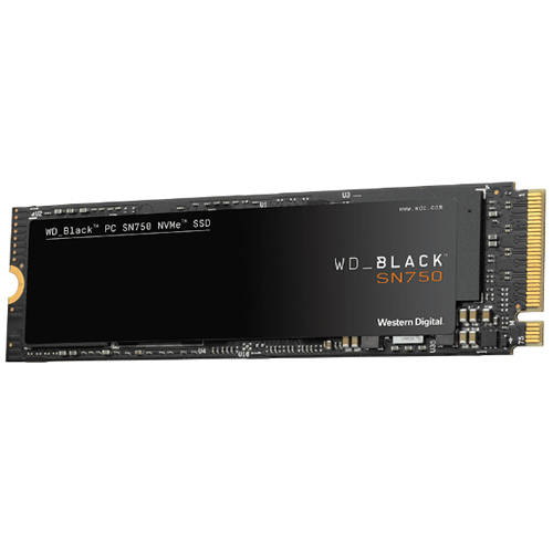 Western Digital Black SN750 1TB NVMe M.2 Internal Solid State Drive - Without Heatsink (WDS100T3X0C)
