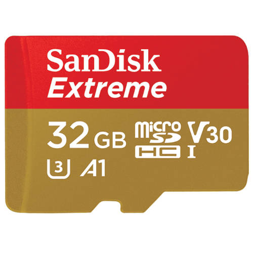 SanDisk Extreme microSDXC UHS-I Card (SDSQXAF-032G-GN6MA)