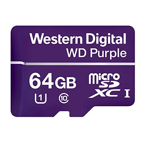 Western Digital Purple 64GB microSDHC Card (WDD064G1P0A)