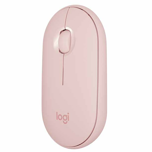 Logitech Pebble M350 Wireless and Bluetooth Mouse - Rose (910-005601)