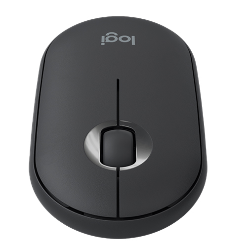 Logitech Pebble M350 Wireless and Bluetooth Mouse - Graphite(910-005602)