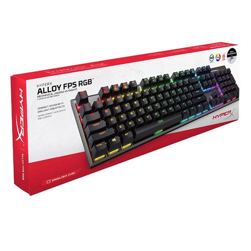 HyperX Alloy FPS RGB Mechanical Gaming Keyboard - Silver Switch - N-Key 