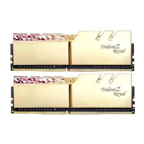 G.skill Trident Z Royal 16GB (2 x 8GB) DDR4 4266MHz Desktop RAM - Gold (F4-4266C19D-16GTRG)